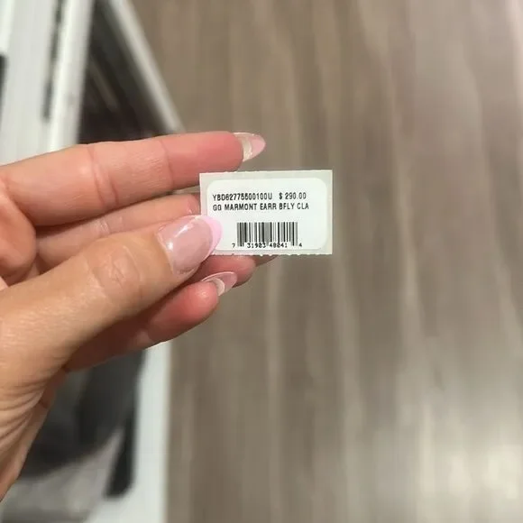 Gucci GG Logo Silver Earrings